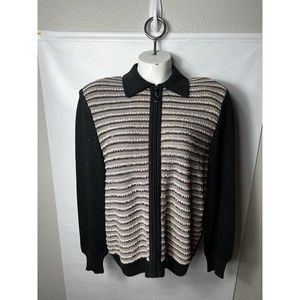 VTG St John Sport Sweater Cardigan Jacket sz M